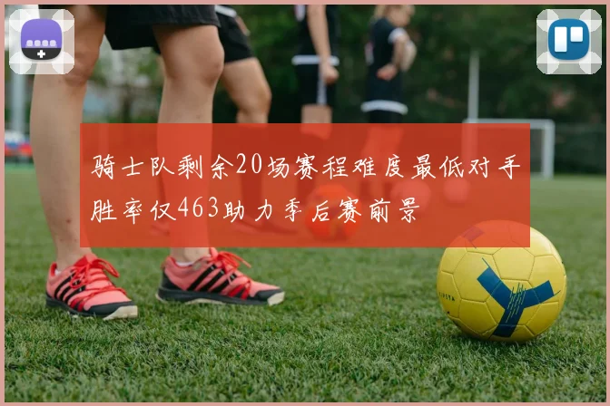骑士队剩余20场赛程难度最低对手胜率仅463助力季后赛前景